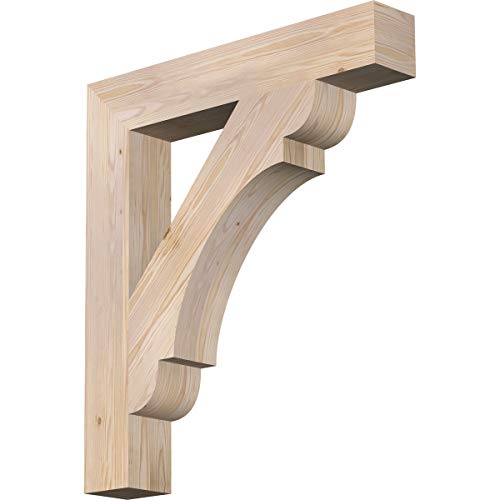 Ekena Millwork BKT06X34X38OLY05SDF Olympic Block Smooth Bracket, Douglas Fir