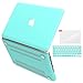 IBENZER Compatible with MacBook Pro 13 Inch case A1278 Release 2012-2008, Plastic Hard Shell Case with Keyboard & Screen Cover for Apple Old Version Mac Pro 13 with CD-ROM, Turquoise, P13TBL+2