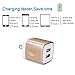 USB Wall Charger, Charging Block, HUHUTA 2 Pack 2.1A/5V Dual Port USB Charger Brick Plug Cube Base for iPhone X/8/7/6 Plus 5, Samsung Galaxy S9/S8/S7/S6, S8 Plus, Moto, HTC, Huawei, LG