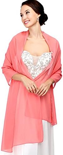 RLDRESS Womens Chiffon Bridal Evening Soft Wrap Scarf Shawl