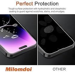 Milomdoi 3 Pack Screen Protector for Apple iPhone