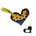 Romero Britto Heart Luggage Tag Name Bag Card Holder Travel Suitcase Baggage New