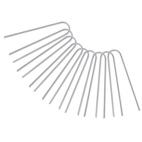 image for GROWNEER 50-Pack 6 Inches Heavy Duty 12 Gauge Galvanized Steel Garden 