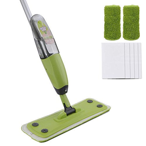 Microfiber Floor Spray Mop for Hardwood Cleaning Tool with 2 Pads and