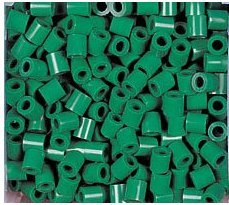 Game / Play Dark Green Perler Beads 1000 Per Package, patterns, beads, designs, pictures, pony, plastic, paper Toy / Child / Kid