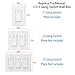 WiFi Smart Light Switch Wireless Remote Control In-Wall Timer Switch for Fan Lights Compatible with Alexa Google Home,No Hub Required