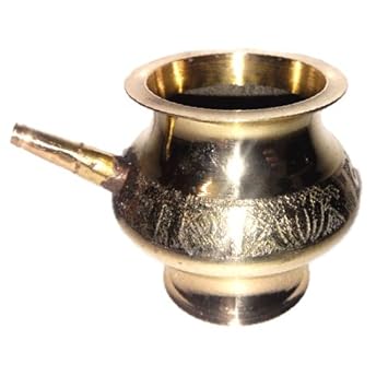 Buy Divine Temples Brass Karva Kalash With Hindi Text Online At Low Prices In India Amazon In