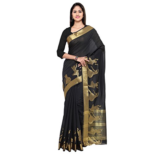 Rajnandini Women's Cotton Zari Work Saree(JOPLNB2119__Free Size)