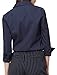 LE3NO Premium Womens Easy Care Long Sleeve Button Down Work Shirt