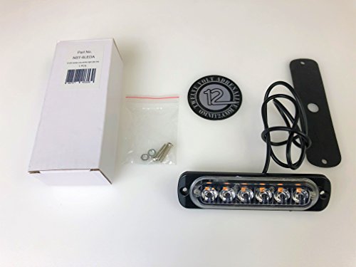 Red LED Strobe Light – Emergency Hazard Beacon Caution Warning Strobe Lights for Vehicle; 6x LED ; Amber color; No Flashing (Red)