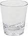 Carlisle FoodService Products Alibi Round Glass Clear Glass for Restaurants, Catering, Kitchens, Plastic, 1.8 Ounces, Clear, (Pack of 24)