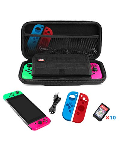 image for Carrying Case Compatible with Nintendo Switch, EasySMX Protective Hard