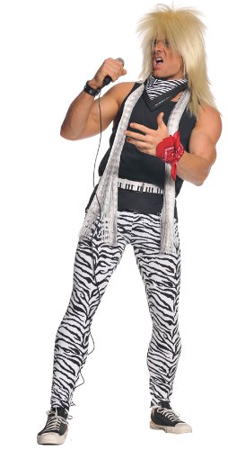 Men's 80's Rocker, Zebra/Black, One Size