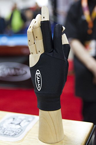 KAMUI Billiard Glove - Quickdry - for Left Hand - Red (L)