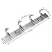 HOMEIDEAS Coat Hook Rack Wall Mounted 11-Inch Brushed Nickel SUS304 Stainless Steel Bath Towel Hook Rail 4 Hooks