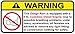 Dodge Ram 5.9L Cummins Diesel Funny no Bra Warning Decal, Perfect Sticker Gift