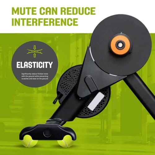 4 Pieces Rocker Plate Feet, Indoor Cycling Snap Rocker Feet, Portable Wippplatten-Bike Trainer, Tennisballfüße für Wahoo Kickr Core 2 Roller Trainer, Contains 8 Tennis Balls.