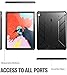 iPad Pro 12.9 inch 2018 Kickstand Rugged Case, Poetic Revolution Full-Body Heavy Duty Case, Built-in-Screen Protector, Not Support Pencil Magnetic Attachment, For iPad Pro 12.9 2018, Black