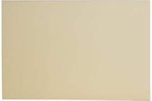 YIJUNHUI 11.6"x17" DIY Guitar Bass Pickguard Blank Material Sheet - Scratch Resistant Backplate for Strat/Tele Guitars & Jazz/P Bass (3Ply Beige)