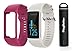 Polar A370 (White, Small) GPS Fitness Band Bundle with Extra Silicone Band (Pink) & PlayBetter Portable Power Bank (2200mAh) | On-Wrist Heart Rate, 24/7 Activity Tracker