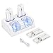 Ceenwes Wii Remote Charger Upgrade Version Wii Charging Station 4 in 1 Wii Controller Charger With 4pcs 2800mAh Wii Rechargeable Batteries Docking Station with LED Lights For Wii Remote Controller