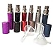 MARKETTY 6pcs 6ml Portable Mini Refillable Perfume Scent Aftershave Atomizer Empty Spray Bottle with 2 Funnel Filler for Travel Purse