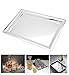 Le'raze Elegant Mirrored Rectangular Silver Tray, Mirrored Tray for Whiskey Decanter, Candle Sticks, Vanity Set, and Serving primary