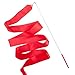 Eforstore 4M Dancing Ribbon Streamer Dance Baton Gym Rhythmic Ribbons with Wand Art Artistic Gymnastics Ballet Twirling Rod Stick for Women Girls Kids
