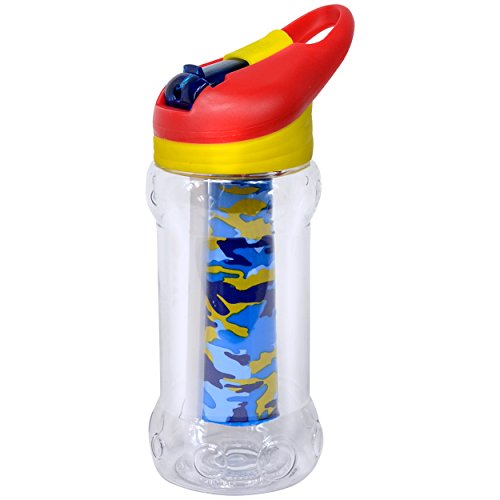 Cool Gear Paloma Printed Camo Kids Water Bottle, 12 oz, Blue
