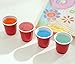 Tashiliving [ 100 Pack-2 oz Mini Party, Jager Bomb, Jello Shots, Sample Cups, 100 Count (Pack of 1), Red