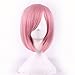 AneShe Short Straight Hair Wig 12 Inches Anime Cosplay Costume Party Wigs