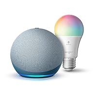 Echo Dot (4th Gen) | Twilight Blue with Sengled Bluetooth Color bulb | Alexa smart home starter kit