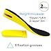 Kalevel 2 Layer Height Increase Insole Increasing Inserts Shoe Height Lift Taller Insoles Heel Elevation Cushion 2 Inch Heel Shoe Lifts Insert Breathable for Men (Size 7-10, 2 Inch)