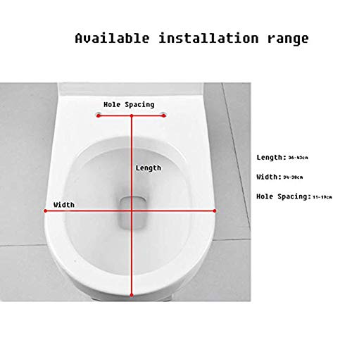 Yuzhijie De kleur van de kinderen de Volwassen Transparante Hars Verdikte Duurzame Huishoudelijke Ouderwetse Toilet… - Afbeelding 5