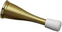 Stanley Hardware CD7092 Spring Doorstop in Bright Brass, Pack of 2