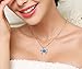 Morenitor 925 Sterling Silver Necklace with Created Opal Turtle Pendant Jewelry for Women Gift, 18 inches