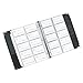 Rolodex Professional 3-Ring Business Card Holder, 200-Card, Black (66451)