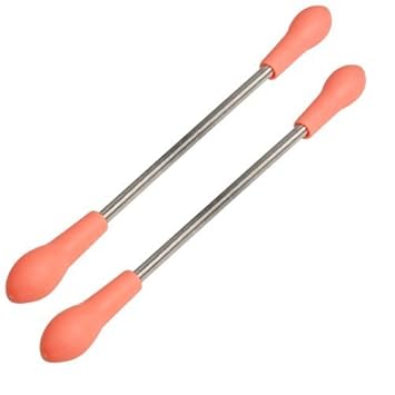 dersoning 2 teilig Facial tragbar Haarentfernung biblischen-Tool Depilation (Silber + Orange)