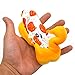 Kiibru Squishies Pizza Squishy Toys Funny Slow Rising Jumbo Cartoon Bread Scented (White)