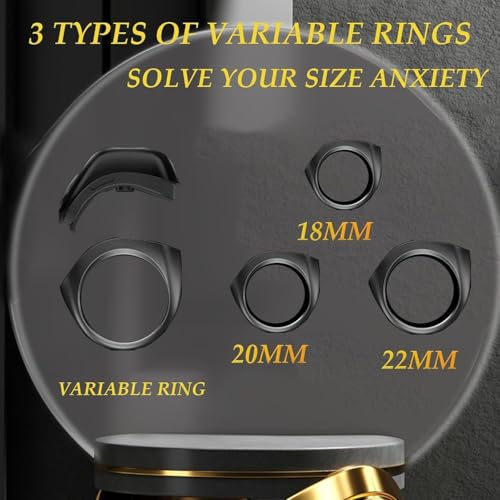Zikr Ring Juud Tasbih 3-in-1 Flex Lite Smart Tasbih Zikr Ring Counting With 3 Compatible Sizes(18mm/ 20mm/ 22mm) | 2-5 Prayer Reminder, 3 Tasbih Reminder, BT Connectivity