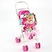 Potato001 Kids Toy Play House Plastic Dismountable Stroller for Barbie Doll Accessories (Pink)
