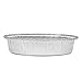 Fit Meal Prep [50 Pack] Round 9 Inch Disposable Aluminum Foil Pan Take Out Food Containers with Flat Board Lids, Steam Table Baking Pans, 46 oz, 2.9 lb, 1.5 Quart
