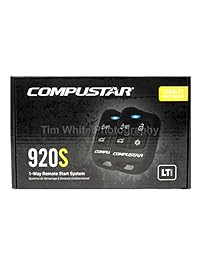 Compustar CS920 S (920S) Sistema de inicio remoto de 1 vía y entrada sin llave, con rango de 1000 pies