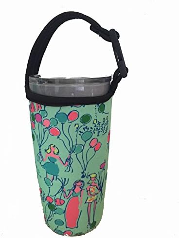 New Lilly Pulitzer Neoprene Bottle Carry Bag for Rtic/YETI/Barbapapa Tumbler Rambler 20oz
