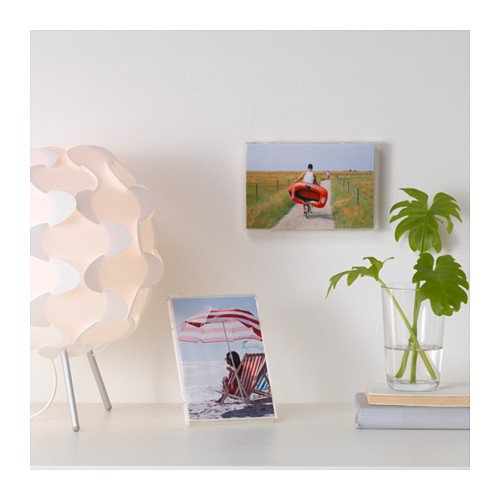 Ikea White Edge Picture Photo Borderless Frames Low Profile Wall Table