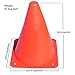 Made4Sports 7 Inch Plastic Orange Cones - Indoor/Outdoor 7” Flexible Sports Training, Agility, Party, Activity, Traffic Cones - (12 Pack)