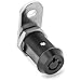 Westway Locks 1-1/8’' Black Tubular Cam Lock – Keyed Alike Lock with 2 Keys,Keycode(72351) 1-1/4