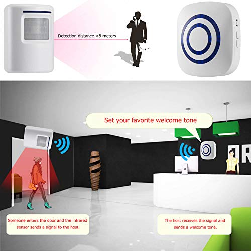 5 Motion+Wireless+Security+Driveway+Receiver