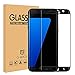 G-WACK Curved Full Coverage Tempered Glass Screen Protector for Samsung Galaxy S7 Edge - Black