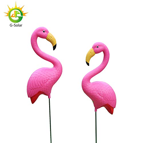 G- Shop hot Pack of 2,Pink Flamingo,Lawn Garden Ornaments,Yard Art Decor,34inch,
